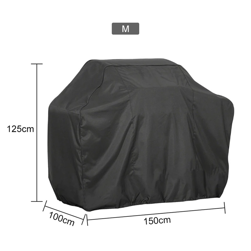 Grill Cover BBQ Cover Protection Dust-proof Waterproof Cloth Cover Square Barbecue Supplies For Outdoor BBQ Accessories - Цвет: M