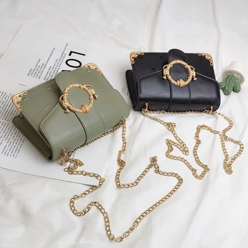 

New Arrival INS Super Fire Bag Women's 2019 Summer New Style Korean-style Chain Shoulder Bag Online Celebrity Celebrity Style Ga