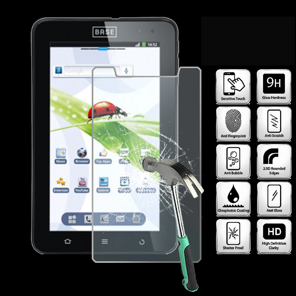 

For ZTE BASE TAB 7.1 - Tablet Tempered Glass Screen Protector Cover Anti Fingerprint High Quality Screen Film