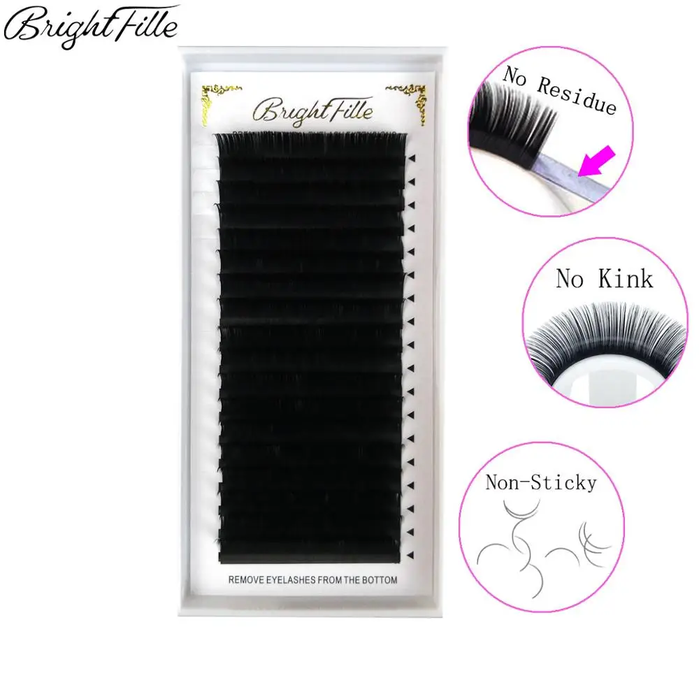 

18 Eyelash Extensions C D Curl Mixed Tray Faux Mink Individual Lash Extensions 8 to 15mm Length Natural EyeLashes Soft