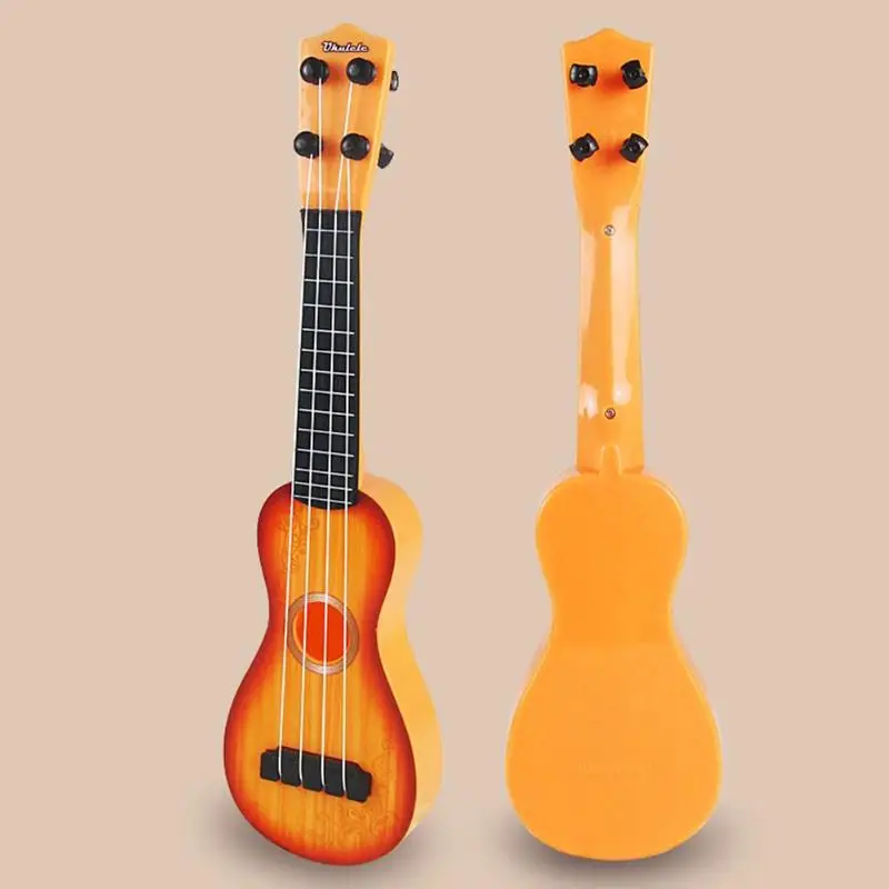 Классическая Детская Имитация древесины Ukelele гитарные игрушки, музыкальный инструмент обучающая игрушка для ребенка подарок