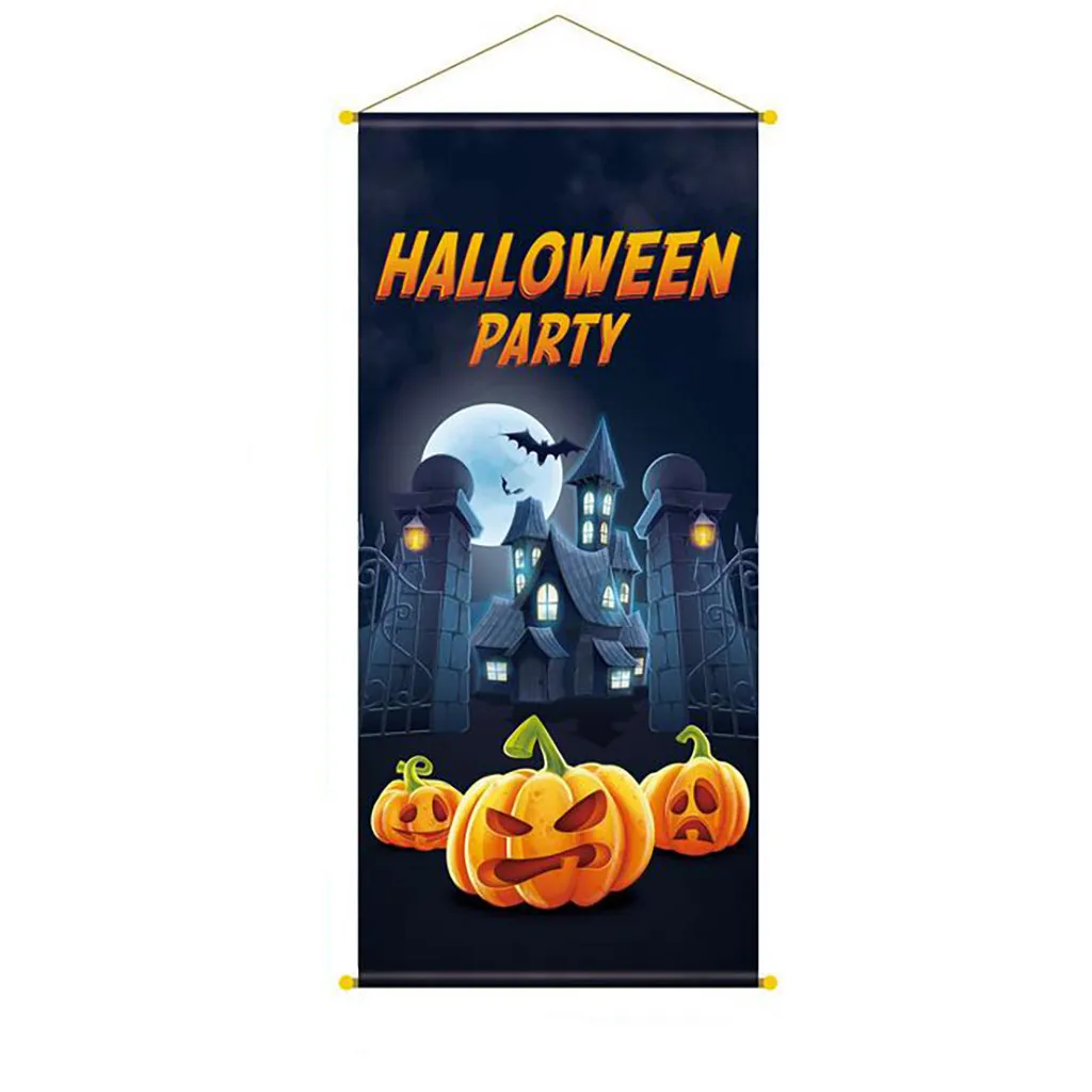 Хэллоуин фон Плакат Бар дома вечерние кино кинотеатр KTV висящий Флаг украшения