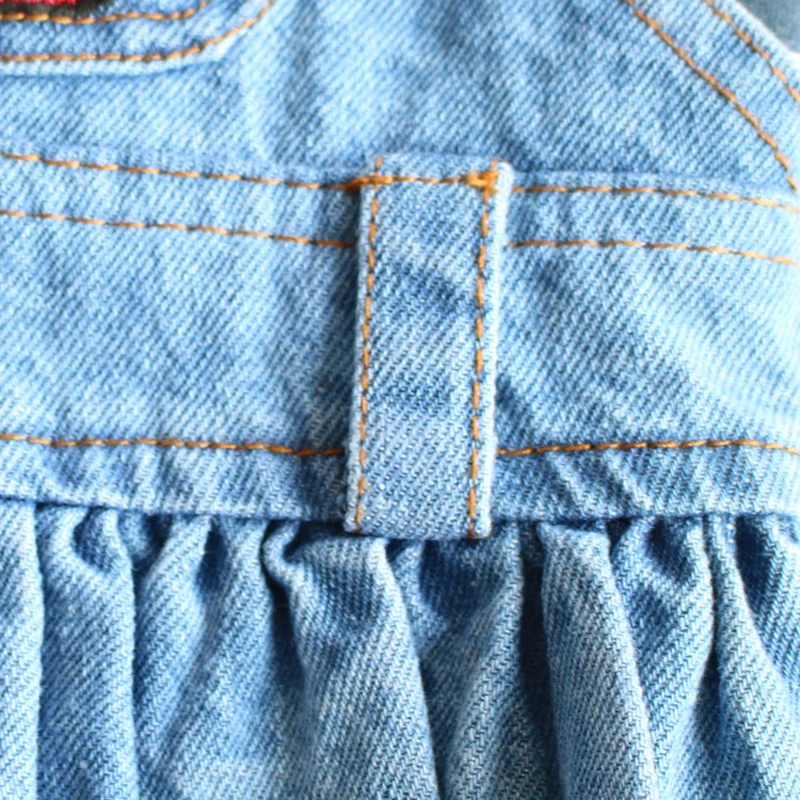 Новое модное Полосатое платье для собак, осенне-зимняя джинсовая юбка для чихуахуа, джинсовая одежда, XS-XXL 10А