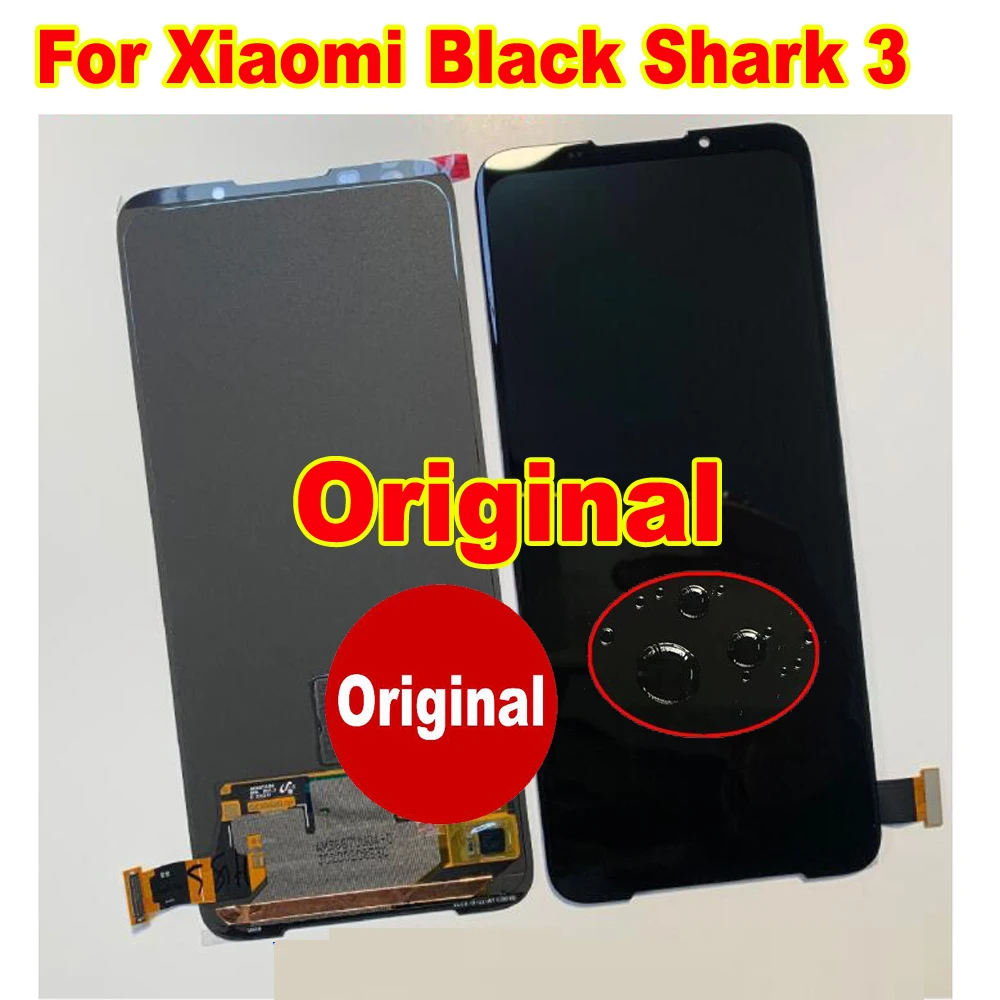 ЖК-дисплей AMOLED 6 67 дюйма для Xiaomi BlackShark 3 Black Shark сенсорный экран с дигитайзером в