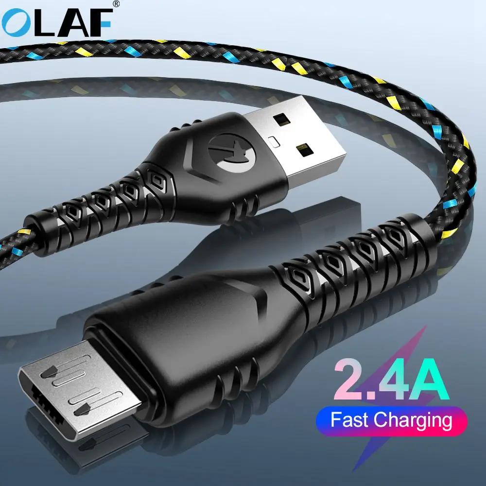 Кабель Micro USB Olaf 3 м/2 м/1 м кабель для быстрой зарядки Samsung HTC Xiaomi планшетов Android