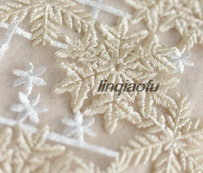 embroidered lace fabric wedding dresses handmade DIY accessories dress decorative | Дом и сад