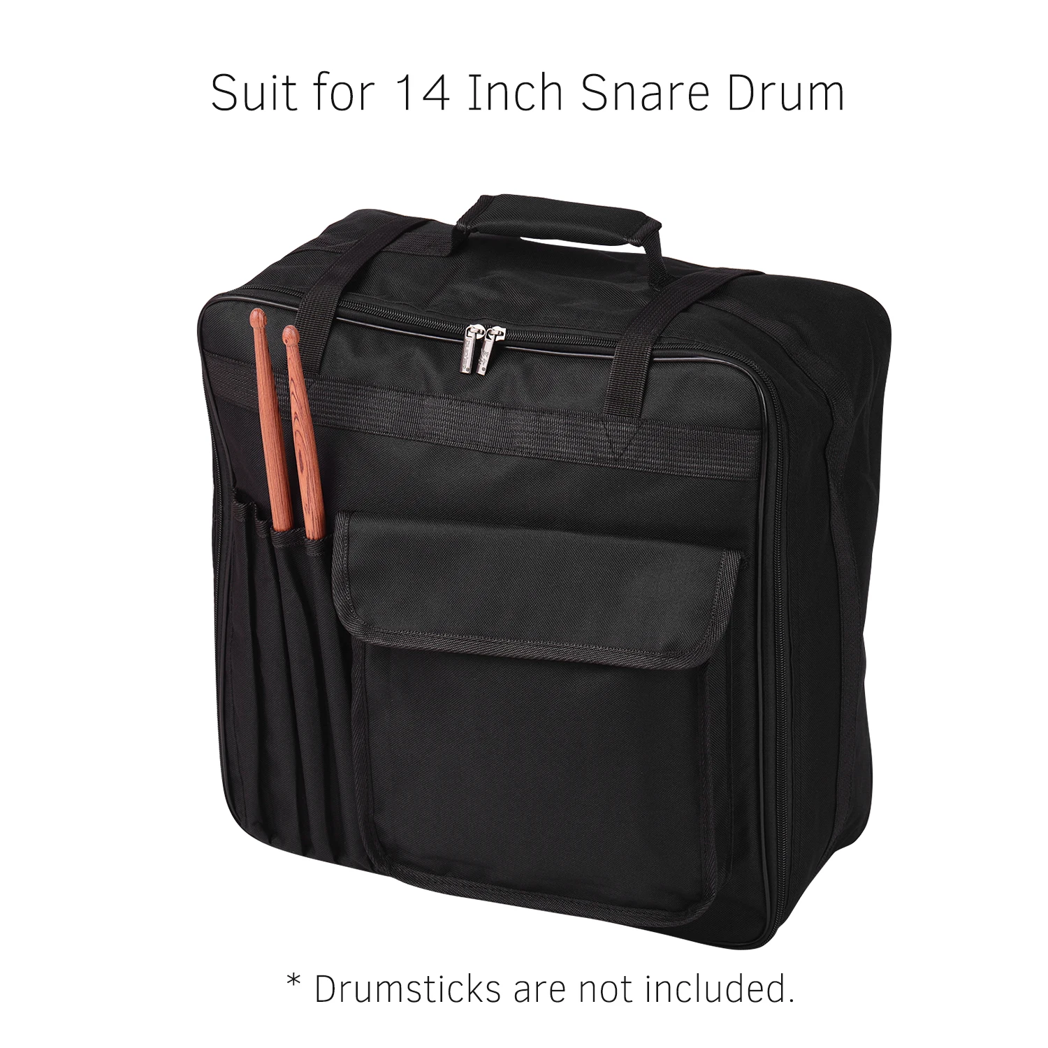 Прочный 14 дюймов Snare Drum сумка с плечевым ремнем снаружи карманы музыкальный инструмент рюкзак чехол
