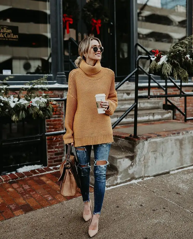 ropa mujer street long-sleeve turtleneck ladies Sweaters khaki pink yellow red gray green sweater women pullover 2020 pull femme ropa mujer street long-sleeve turtleneck ladies Sweaters khaki pink yellow red gray green sweater women pullover 2020 pull femme