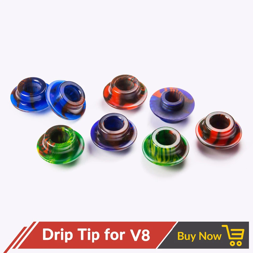 

Quartz Banger 1pcs Epoxy Resin 810 Drip Tip Mouthpiece Wide Bore Drip Tip 810 for V8 V12 Vape E cigarettes Atomizer