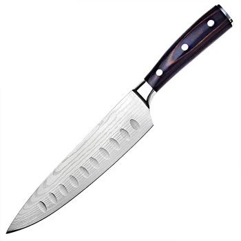 

7cr17mov 8-inch chef knife, quicksand pattern, Gong hole slicer, 8-inch cooking knife, western style chopper chef knife