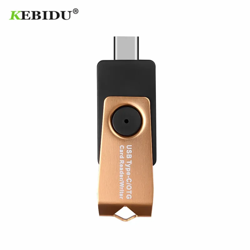 KEBIDU USB 2,0 OTG Micro usb type C считыватель карт Micro SD для Micro SD usb type-C OTG кардридер передача данных