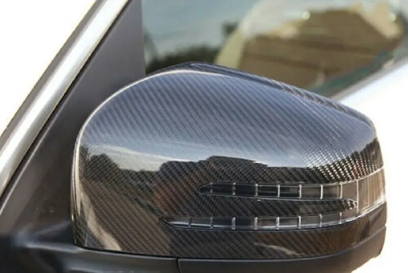 Крышки зеркала из углеродного волокна шапки подходит для Mercedes-Benz W463 G500 W166 ML350 GL350