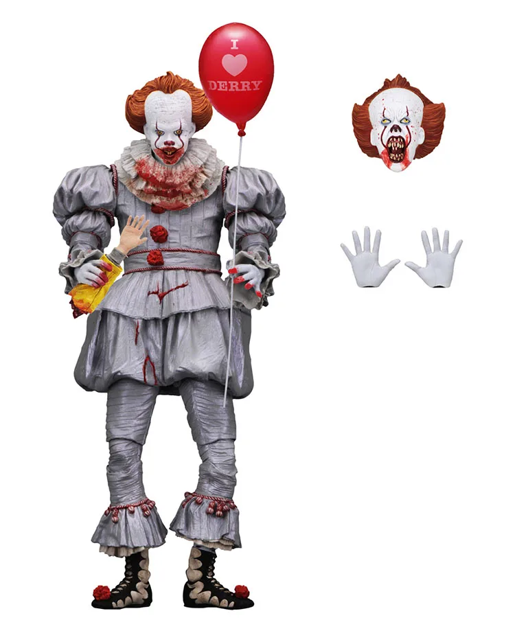 7 дюймов 18 см 4 типа NECA Pennywise Джокер фигурка игрушка кукла ужас подарок на Хэллоуин - Цвет: A NO BOX