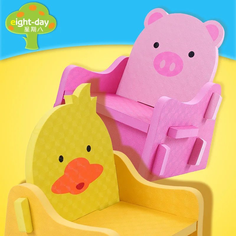 

Week Eight Environmental PE Plastic Joint Baby Chair Children Play House Toys Safe Foam Chair Small Stool