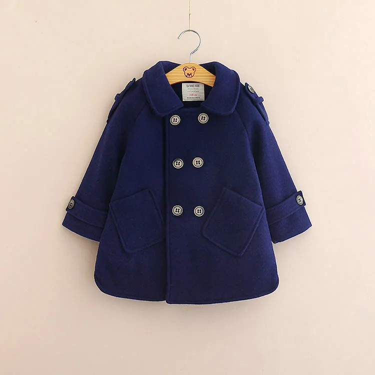

2018 Autumn & Winter New Style Korean-style Fashion Big Boy Fashion-Woolen Overcoat Thicken Mid-length Woolen Jacket
