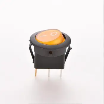 

2PCS 12V 16A On/Off Yellow LED Lighted Round Rocker Switch Car Dash Dashboard Boat Truck Boat Home