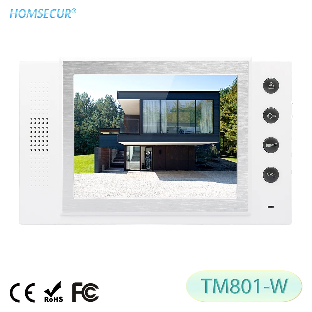 HOMSECUR TM801-W Indoor мониторы для HDW проводной телефон видео домофон системы