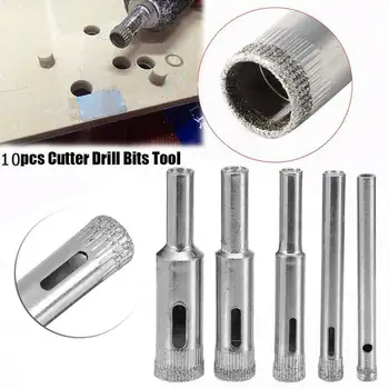 

10pcs 3mm-18mm Drill Hole Opener Diamond Tool Drill Power For Glass For Woodworking Saw Bit Set Marble Ceramic Tool Tile Ho L2A1
