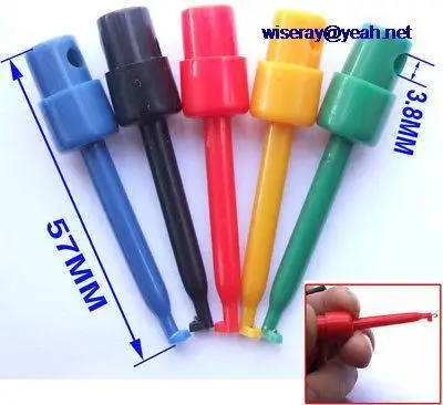 

DHL/EMS 1000PCS DIY 5 colors Test Hook Clip SMT SMD PCB IC Test ProbeS-A8