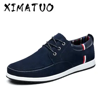 

Men's Leather Casual Shoes Moccasins Men Loafers Luxury Brand Spring New Fashion Sneakers Male Boat Shoes Suede Krasovki