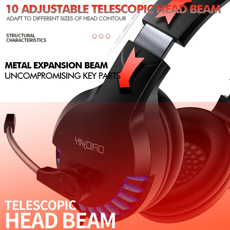 Gaming Headset Gamer 7 1 Surround Sound USB 3 5mm Wired RGB Light Game Headphones with Microphone for Xbox One PS4 Tablet wired