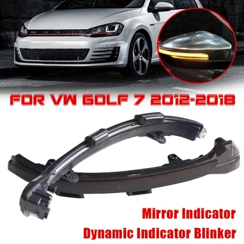 

2 Pieces Flowing LED Turn Signal Light Dynamic Indicator Blinker For Volkswagen VW Golf MK7 7 GTI R Rline GTD 2013-2017
