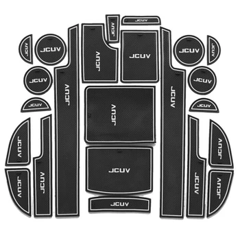 

For Dodge Journey 2013 2014 2015 2016 2017 Door Groove Mat Non-slip Car Door Gate Slot Mats Carpets Position Cup Holder Pads