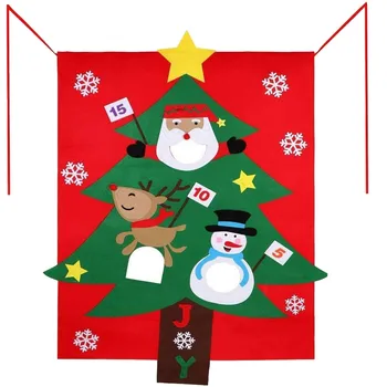 

Creative Christmas Tree Decoration Parent-Child Game Throwing Game Hanging Flag Wall Hanging Ornaments Navidad kerst decoratie