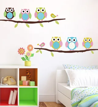 

Wall Stickers Cute Owl Living Room Bedroom Wall Decoration Removable PVC Wall Stickers 1403