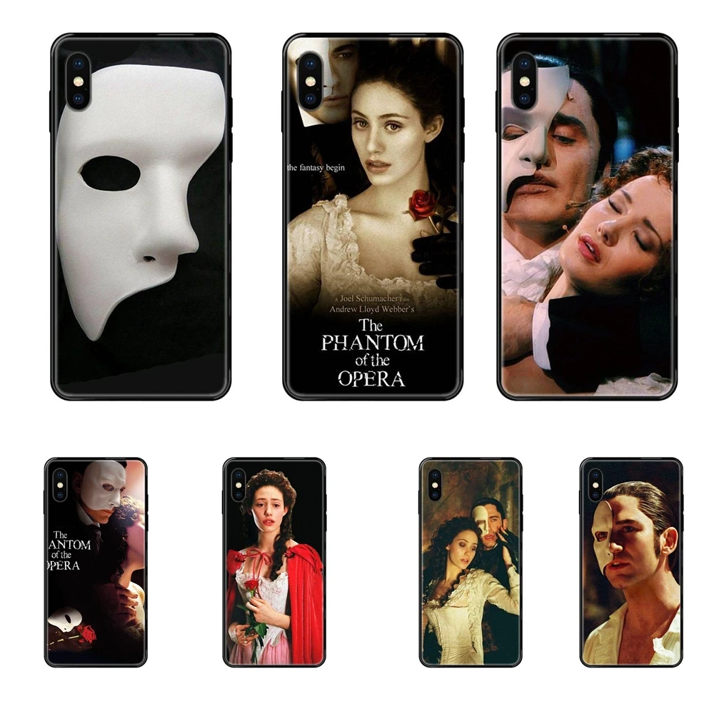 Молодежная Черная мягкая ТПУ Art Online крышка чехол &quotПризрак оперы&quot для Redmi 3S 4X 4A 5