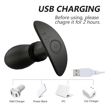 Thrusting Dildo Vibrator Butt Plug Anal Vibrator Wireless Remote Control Male Prostate Massager Anus Toys For Adults Vibrators 6