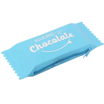 

Kawaii Pencil Cases Silicone Chocolate Candy Cute Pencil Bags For School & Office Supplies