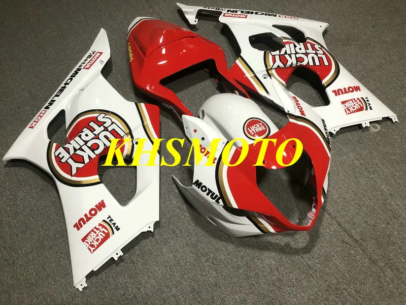 Injection mold Fairing kit for GSXR1000 K3 03 04 GSXR 1000 2003 2004 Red white Motorcycle Fairings set+gifts SQ22 | Автомобили и