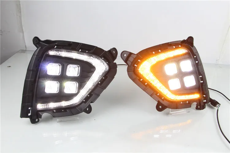 

Modern New Ix25 Only LED Daytime Running Light Turn Signal Double Color One-piece 17-Fog Modification Daytime Running Light
