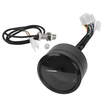 

8-18V Universal LCD Digital Tachometer Oeter Motorcycle Motorbike 12000 RPM for 2,4 Cylinders Maximum Display 199 Km