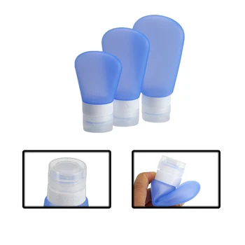 

30/60/89ml Silicone Refillable Bottle Travel Shampoo Bottle Lotion Travel Packing Press Bottles Portable Cosmetic Container