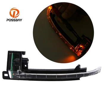 

POSSBAY 1 Pcs LED Car Rearview Mirror Turn Signal Light Fit for Audi Q3 2013/2014/2015/2016 Front Left /Right Side Yellow Light