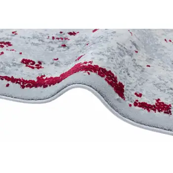 

Apex Luxia 3 'x 10' Polypropylene Red/Gray Runner Rug