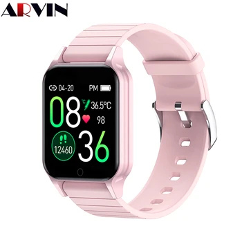 

Arvin Full Touch Body Temperature T96 Smart Watch Women Heart Rate Fitness Tracker Sport Long Standby Smartwatch Men for android