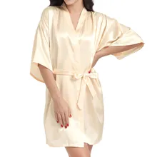 Банный халат осень женские пижамы пятиконечные рукава пижамы свадебные подружки невесты подарок мать сестра невесты халаты Gh4