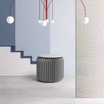 

Folding Paper stool fashion dining stool multifunctional folding home living room space saving creative design furniture