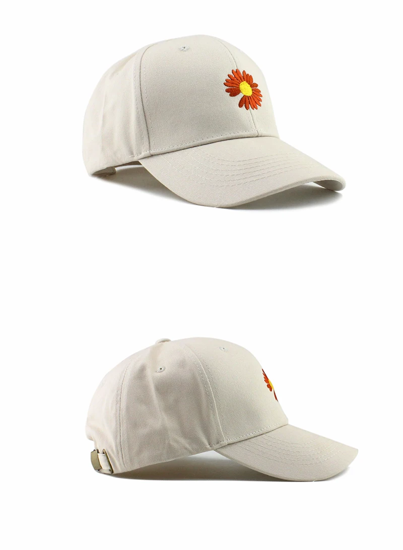 new cotton baseball cap chrysanthemum pattern caps men women Rose embroidery cap outdoor adjustable sports hat EXO GD pmo cap