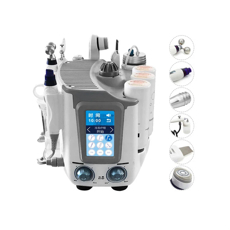 

Beat selling 7 in 1 oxygen bubble humidifier beauty machine cryo facial rejuvenation face massage tool machine