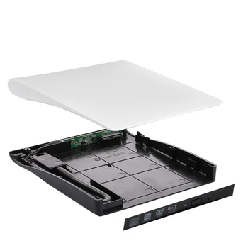 

Ultra Slim Portable DVD Player Case USB 3.0 SATA 9.5mm External Optical Disk Drive Case Box for PC Laptop Notebook