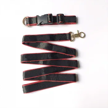 

Dog Collar and Leash Set for Small Dogs French Bulldog Leading Adjustable VIP LC0139