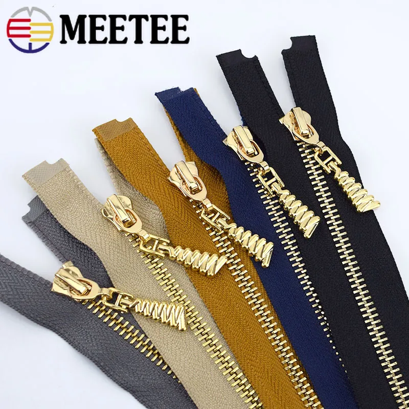 1/2 шт Meetee 85 см 5# Металлические молнии Авто замок open-конец молнии для куртки пальто DIY сумки Швейные аксессуары для художественного оформления