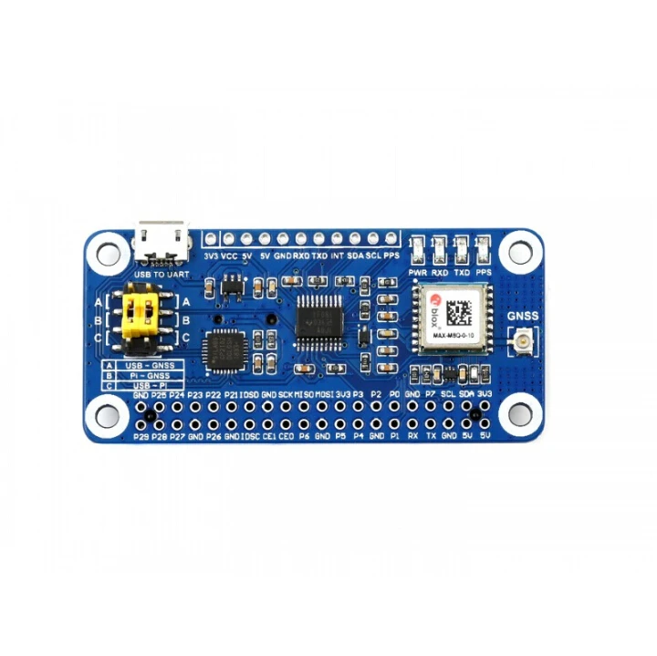 Waveshare MAX-M8Q GNSS HAT,  ,  ڸ ű , GPS, Beidou, Galileo, GLONASS