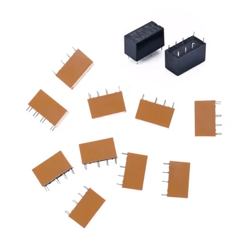 

10Pcs/lot For DC 12V SHG Coil DPDT 8 Pin Mini Power Relays PCB Type Wholesale