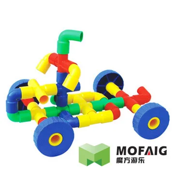 

[QIANLI] Water Pipe Building Blocks Plastic Fight Inserted Educational Kindergarten Tabletop Toys Fight Inserted Snowflake