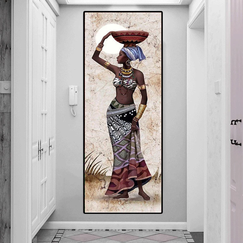 GATYZTORY African Etnicos Tribal Art Black Women Dancing Painting By  Numbers Abstract Crafts Artwork Picture Drawing Wall Decor